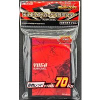 〔状態A-〕スリーブ『遊我レッド』70枚入り【-】{-}《スリーブ》