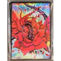 〔状態A-〕スリーブ『ブラックローズドラゴン(サテライトショップ限定)』70枚入り【-】{-}《スリーブ》