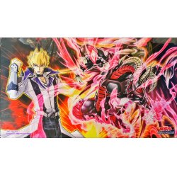 画像1: プレイマット『ジャックアトラス&スカーレッドデーモン(遊戯王の日)』【-】{-}《プレイマット》