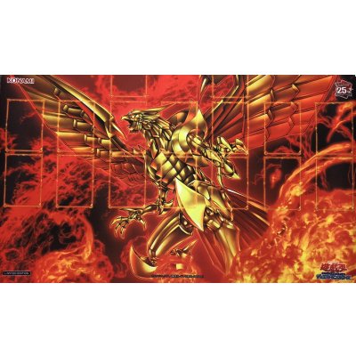 プレイマット『QUARTERCENTURYラーの翼神竜(Loppi限定)』【-】{-}《プレイマット》