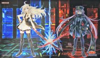 〔状態A-〕プレイマット『(新)閃刀姫レイ&ロゼ(サテライトショップ限定)』【-】{-}《プレイマット》