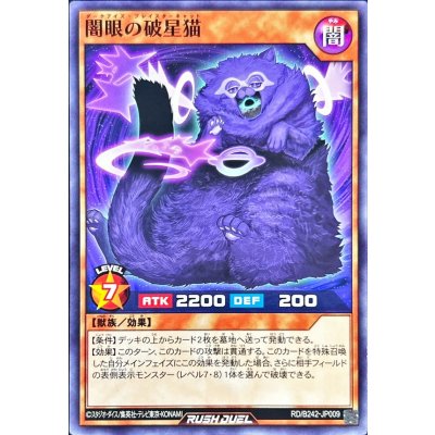 闇眼の破星猫【ノーマル】{RD/B242-JP009}《RDモンスター》