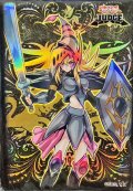 スリーブ『竜騎士ブラックマジシャンガール(JUDGE)』70枚入り【-】{-}《スリーブ》
