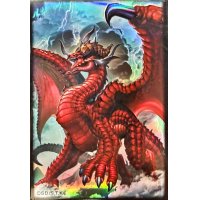 〔状態A-〕スリーブ『超征竜ディザスター(黒枠/遊戯王の日)』100枚入り【-】{-}《スリーブ》