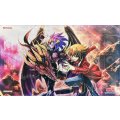 〔状態A-〕プレイマット『十代&ユベル(遊戯王の日)』【-】{-}《プレイマット》
