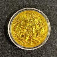 コイン『デーモンの召喚 金属製メダル ゴールド(海外YCS)』【-】{-}《その他》