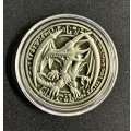 コイン『真紅眼の黒竜 金属製メダル シルバー(海外YCS)』【-】{-}《その他》
