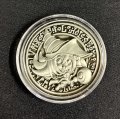 コイン『ブラックマジシャンガール 金属製メダル シルバー(海外YCS)』【-】{-}《その他》