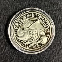 コイン『ブラックマジシャンガール 金属製メダル シルバー(海外YCS)』【-】{-}《その他》