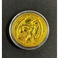 コイン『真紅眼の黒竜 金属製メダル ゴールド(海外YCS)』【-】{-}《その他》