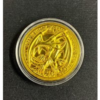 コイン『真紅眼の黒竜 金属製メダル ゴールド(海外YCS)』【-】{-}《その他》