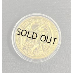 画像1: コイン『真紅眼の黒竜 金属製メダル ゴールド(海外YCS)』【-】{-}《その他》