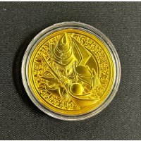 コイン『ブラックマジシャン 金属製メダル ゴールド(海外YCS)』【-】{-}《その他》