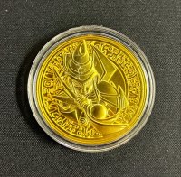コイン『ブラックマジシャン 金属製メダル ゴールド(海外YCS)』【-】{-}《その他》