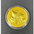 コイン『ブラックマジシャンガール 金属製メダル ゴールド(海外YCS)』【-】{-}《その他》