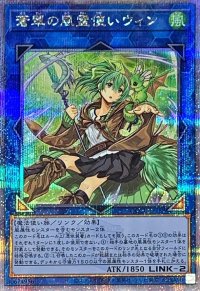 〔状態A-〕蒼翠の風霊使いウィン【クォーターセンチュリーシークレット】{QCCU-JP188}《リンク》