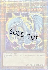 〔状態B〕青眼の白龍(4左向/オーラ)【クォーターセンチュリーシークレット】{QCAC-JP021}《モンスター》