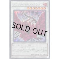 ブラックローズドラゴン(正面/白紫背景)【シークレット】{QCAC-JP003}《シンクロ》