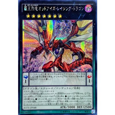 〔状態B〕☆アジア☆覇王烈竜オッドアイズレイジングドラゴン【シークレット】{アジアRATE-JP048}《エクシーズ》