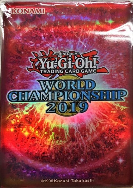 画像1: スリーブ『WORLDCHAMPIONSHIP2019赤』100枚入り【-】{-}《スリーブ》 (1)