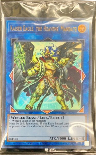 画像1: 〔状態B〕(未開封)天元の荒鷲王KaiserEagletheHeavens'Mandate【ウルトラ】{2020-EN004}《リンク》 (1)