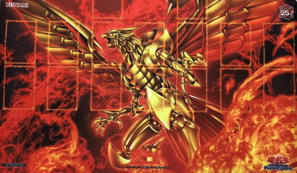 画像1: プレイマット『QUARTERCENTURYラーの翼神竜(Loppi限定)』【-】{-}《プレイマット》 (1)