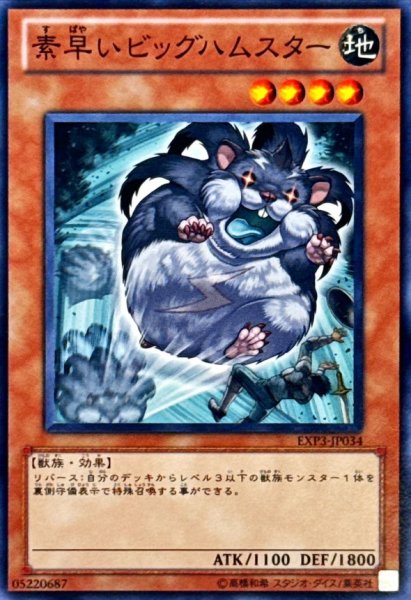 画像1: 素早いビッグハムスター【ノーマル】{EXP3-JP034}《モンスター》 (1)