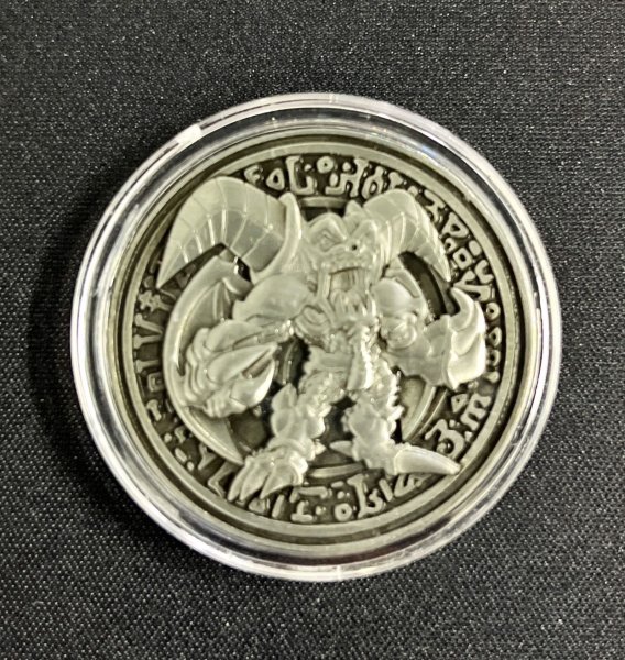 画像1: コイン『デーモンの召喚 金属製メダル シルバー(海外YCS)』【-】{-}《その他》 (1)
