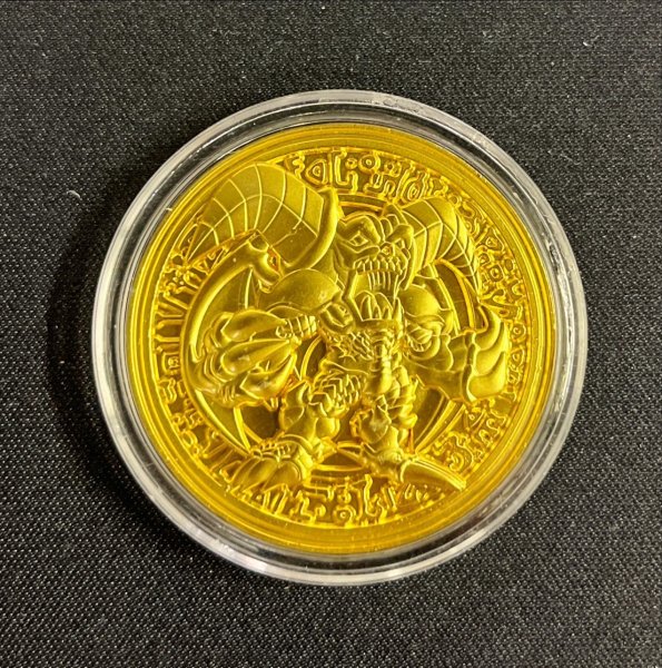 画像1: コイン『デーモンの召喚 金属製メダル ゴールド(海外YCS)』【-】{-}《その他》 (1)
