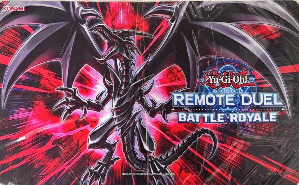 画像1: プレイマット『真紅眼の黒竜(REMOTEDUEL)』【-】{-}《プレイマット》 (1)