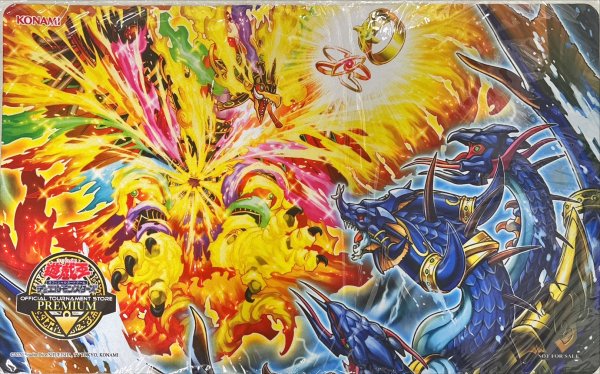 画像1: プレイマット『渦巻く海炎』【-】{-}《プレイマット》 (1)