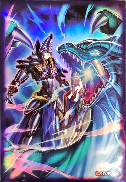 画像1: スリーブ『竜騎士ブラックマジシャン』10枚入り【-】{-}《スリーブ》 (1)