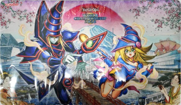 画像1: プレイマット『ブラックマジシャン&ブラックマジシャンガール(WCS2026)』【-】{-}《その他》 (1)
