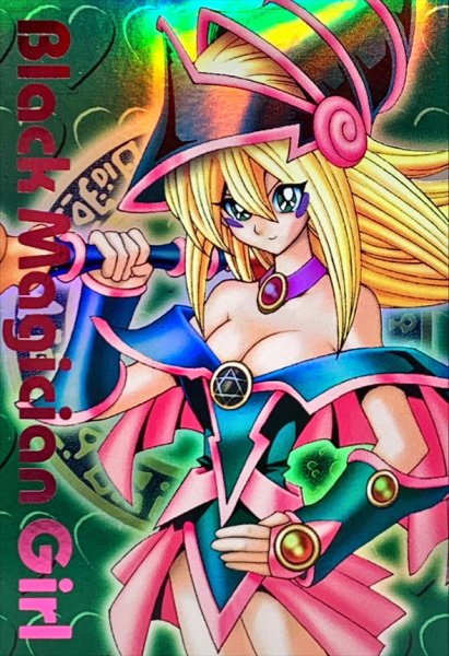 画像1: 〔状態B〕ブラックマジシャンガール(DDM/緑)【スーパー】{-}《-》 (1)