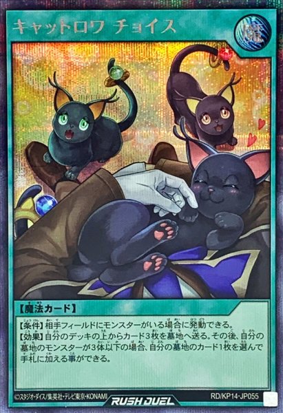 画像1: キャットロワチョイス【シークレット】{RD/KP14-JP055}《RD魔法》 (1)