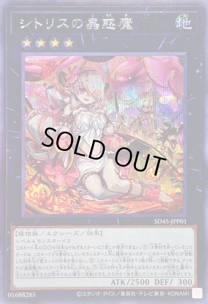 画像1: 〔状態B〕シトリスの蟲惑魔【シークレット】{SD45-JPP01}《エクシーズ》 (1)