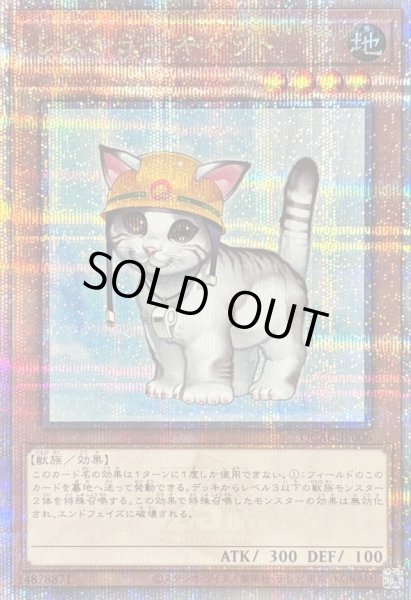 画像1: 〔状態B〕レスキューキャット(左向)【クォーターセンチュリーシークレット】{QCAC-JP006}《モンスター》 (1)