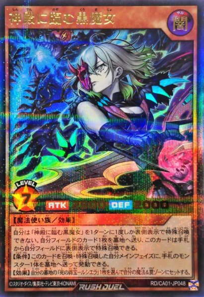画像1: 〔状態A-〕神殿に臨む黒魔女【ウルトラパラレル】{RD/CA01-JP048}《RDモンスター》 (1)