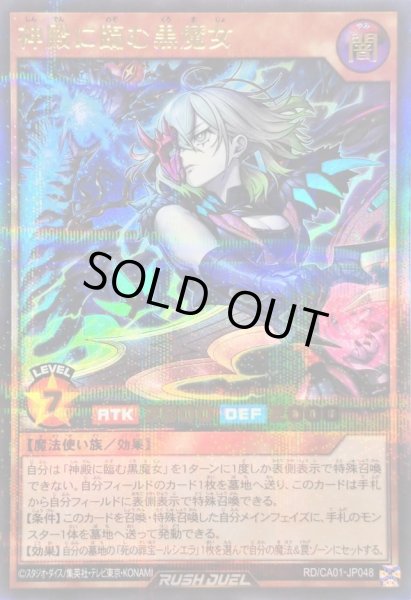 画像1: 〔状態B〕神殿に臨む黒魔女【ウルトラパラレル】{RD/CA01-JP048}《RDモンスター》 (1)