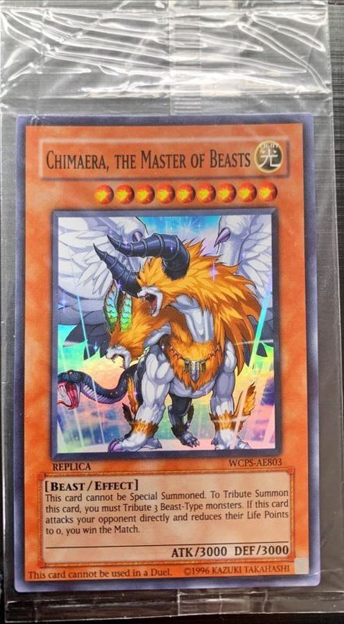 (未開封)獣王キマイラ/Chimaera the Master of Beasts【スーパー】{WCPS-AE803}《モンスター》
