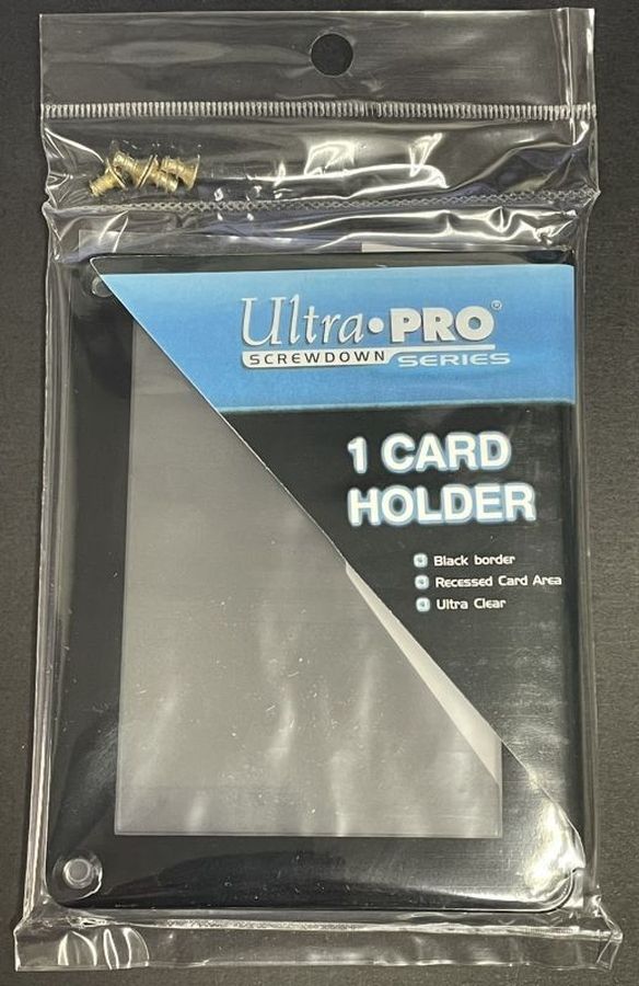 UltraPro]ブラックフレームスクリューダウン1枚用 カードホルダー 