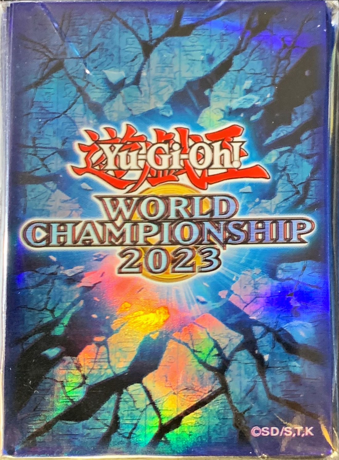 遊戯王 wcs2023 スリーブ 青 50枚×2  赤 10×2  未開封