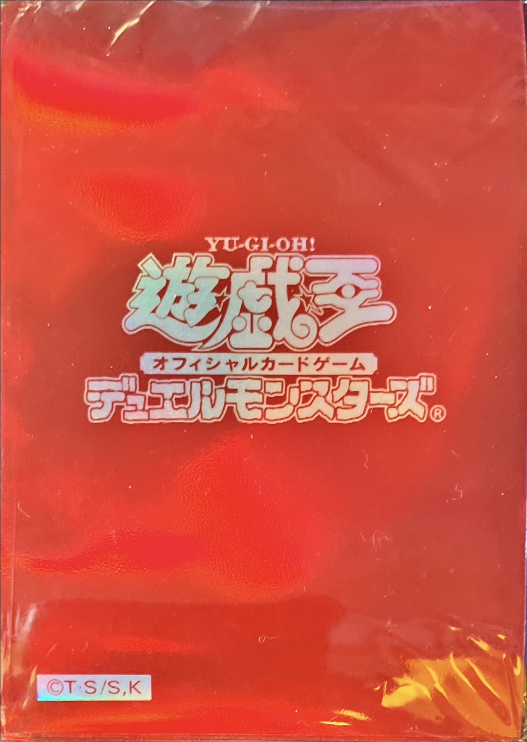 スリーブ『初期ロゴ赤』60枚入り【-】{-}《スリーブ》