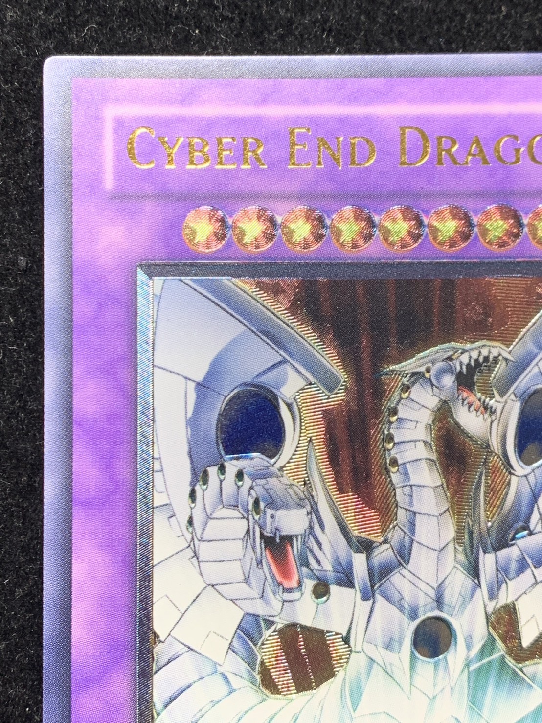 遊戯王　旧アジア　サイバーエンドドラゴン レリーフ　CRV-AE036 1st 状態A-〕☆旧アジア☆サイバーエンドドラゴン【レリーフ】{CRV