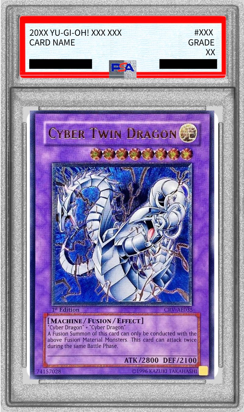 遊戯王 サイバーツインドラゴン 旧アジア レリーフ PSA9鑑定済〕☆旧アジア☆サイバーツインドラゴン【レリーフ