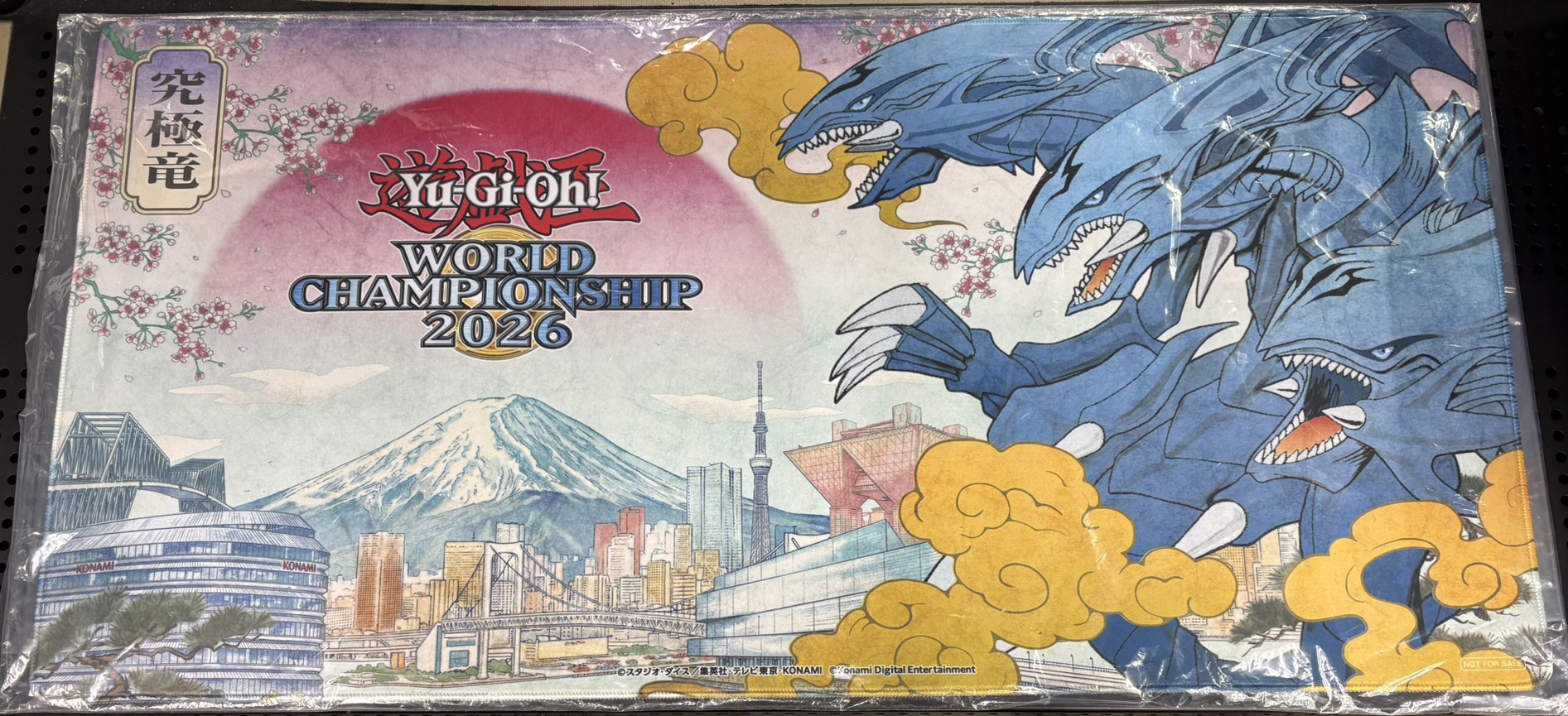 最終値下げ　遊戯王 ドラゴンテイル プレイマット　WCQ2026中国 プレイマット『青眼の究極竜(浮世絵/大判/WCS2026)』【-】{-}《プレイ