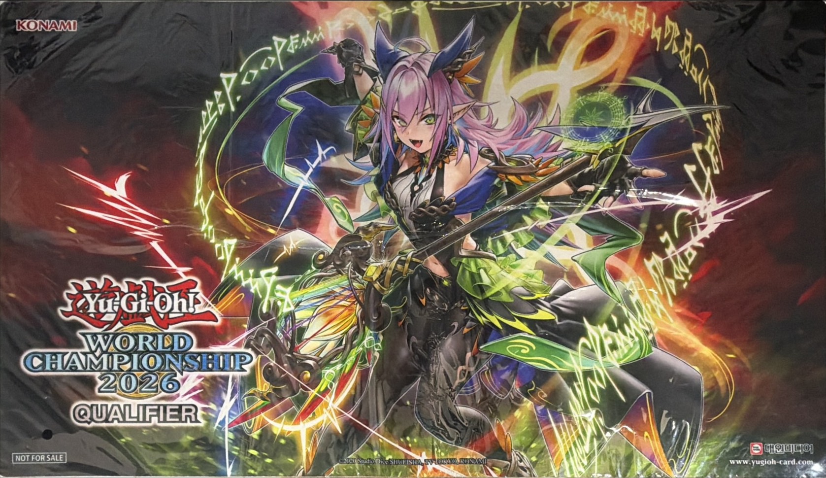 遊戯王　韓国限定　耀聖の風詩レギナ　プレイマット プレイマット『耀聖の風詩レギナ(WORLD CHAMPIONSHIP2026 QUALIFIER