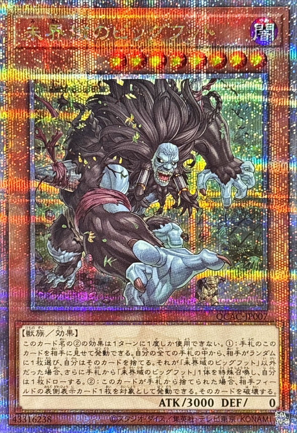 状態A-〕未界域のビッグフット(黒)【クォーターセンチュリー