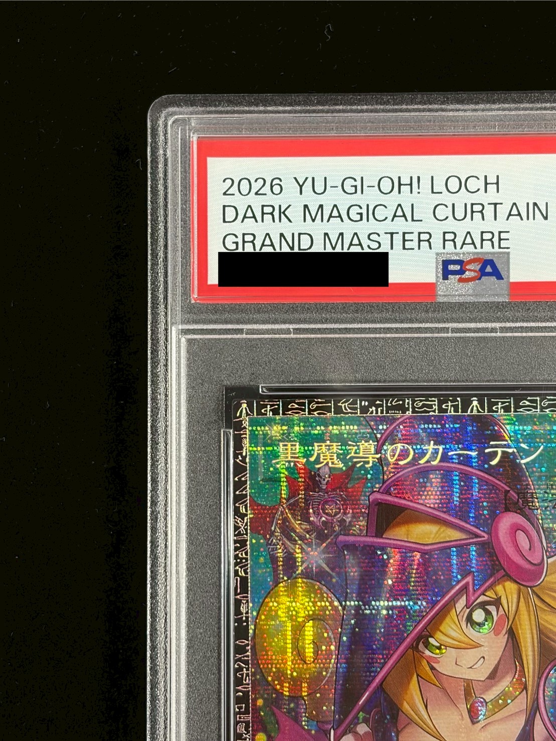 PSA10鑑定済〕黒魔導のカーテン【グランドマスター】{LOCH-JP003}《魔法》